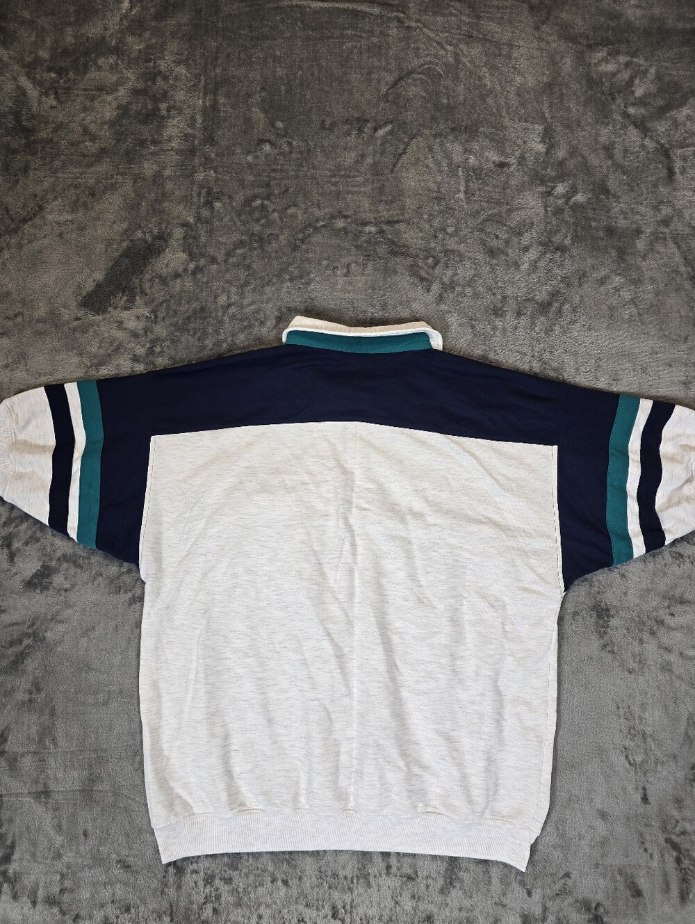 Vintage Knightsbridge Heavy Rugby Polo Size Large Ringer - Picture 5 of 5